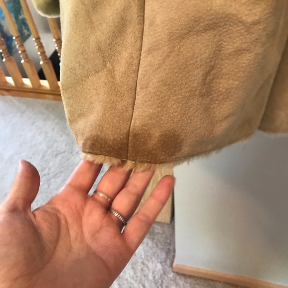 St John’s Bay Suede Penny Lane Tan Coat - Picture 6 of 14